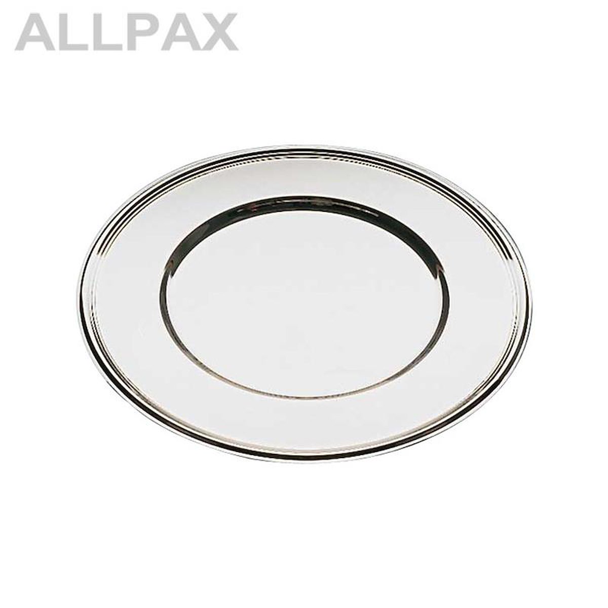 Platzteller mit Fadendekor, Edelstahl