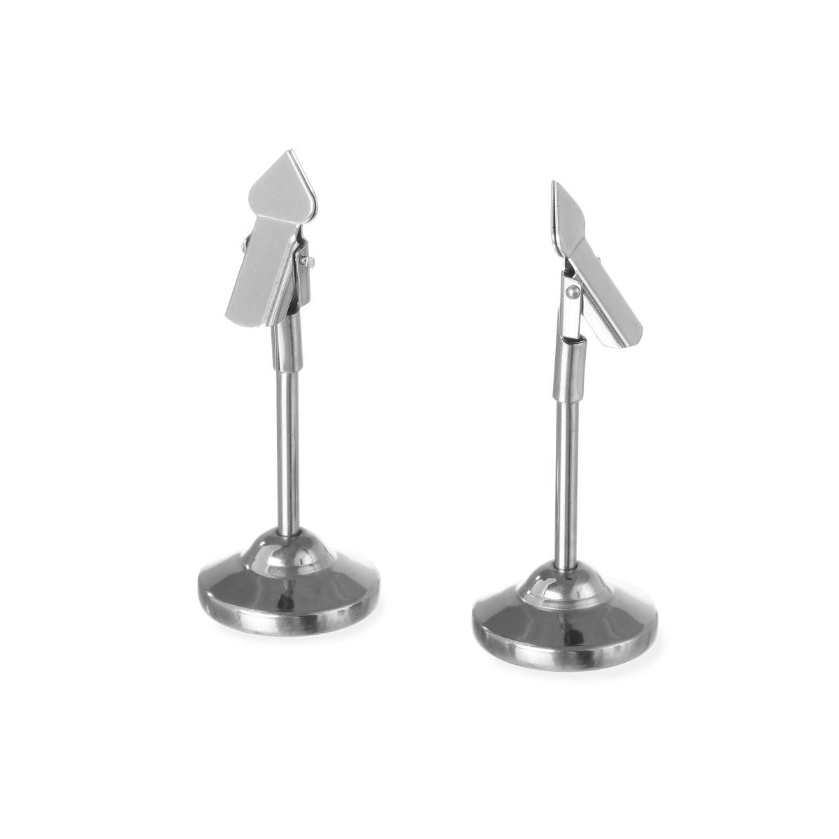 HENDI Bonhalter 2 Stk. Ø 4 x 10 cm Edelstahl Gastronomie, Zettelhalter, Rechnungsklemme