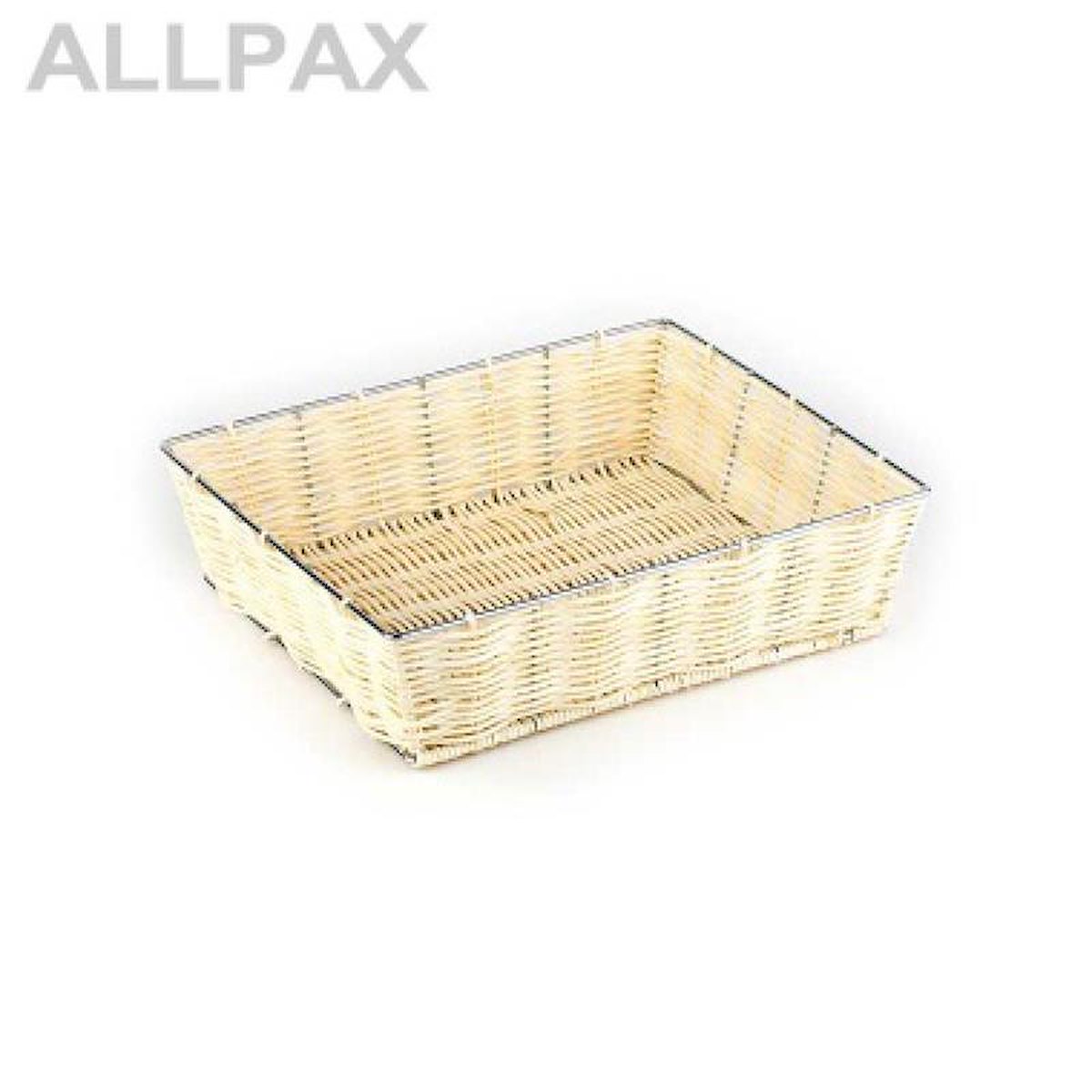 Poly-Rattan Flechtkorb rechteckig, 23 x 17 cm, H 8 cm