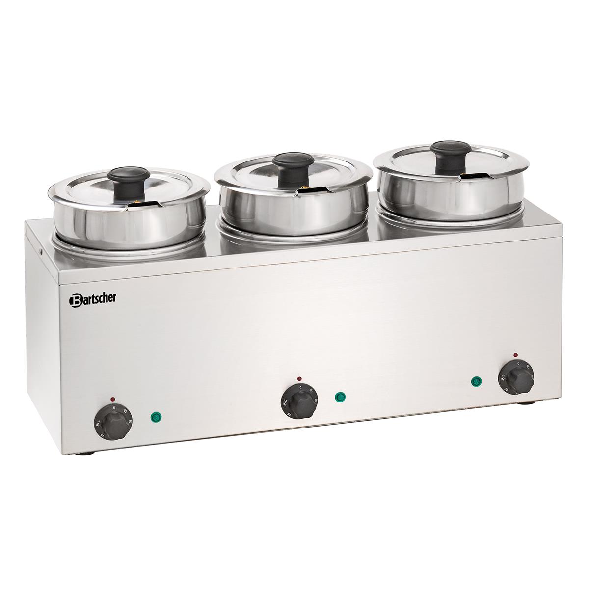 Bain Marie Hotpot, 3x Topf, 3,5 L