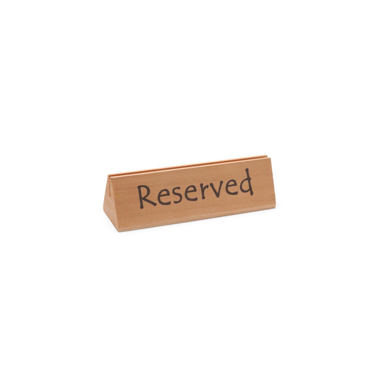 Menükartenhalter / Tischschild Reserviert