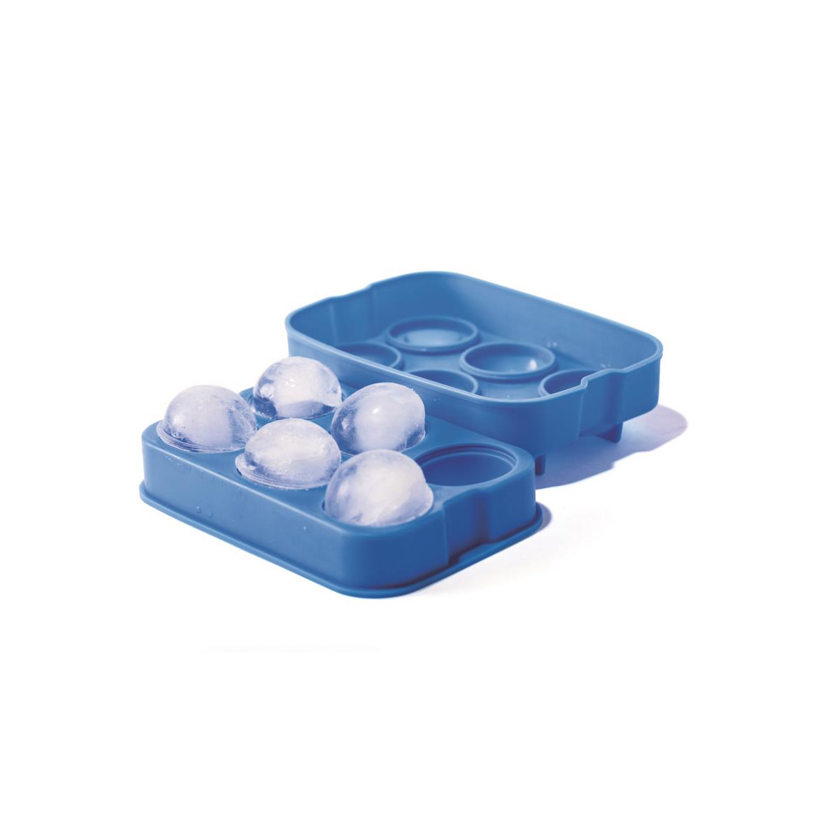 HENDI Eiswürfelform 18 x 12,5 x 5 cm Silikon für 6 Eiswürfel Ø 4,5 cm lebensmittelecht
