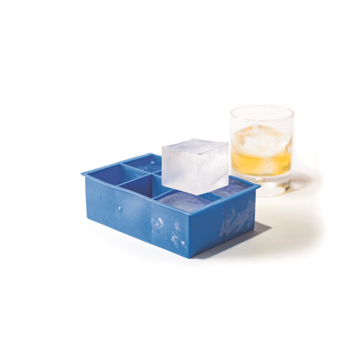 HENDI Eiswürfelform XL 6 Würfel á 5 x 5 x 5 cm Silikon lebensmittelecht 17 x 11 x 5,2 cm blau, Silikon Eiswürfelbereiter kaufen