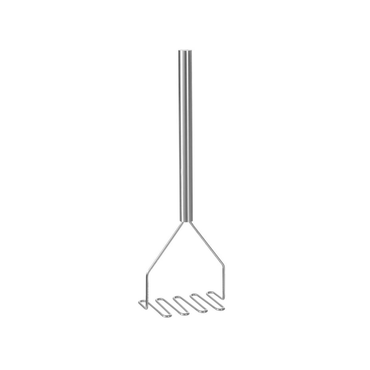 HENDI Kartoffelstampfer Edelstahl Ausführung 20 x 13 x 81 cm, Gastro Stampfer für Kartoffeln