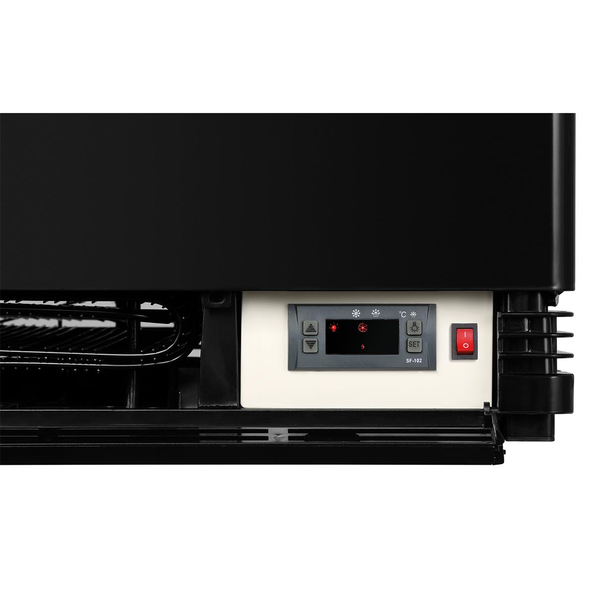 Mini-Kühlvitrine 78L, schwarz