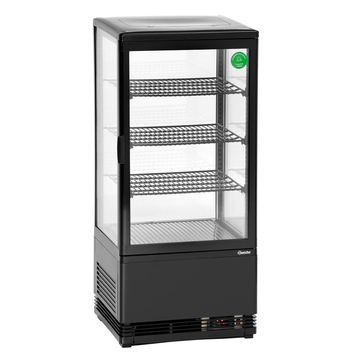 Mini-Kühlvitrine 78L, schwarz