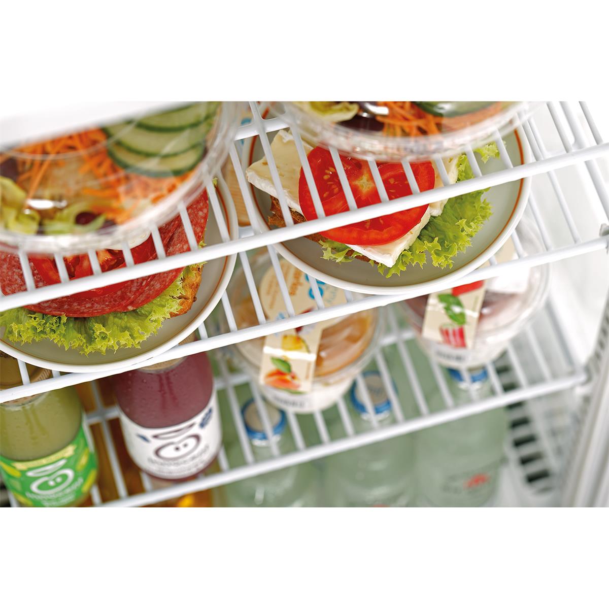 Mini-Kühlvitrine 78L, weiß
