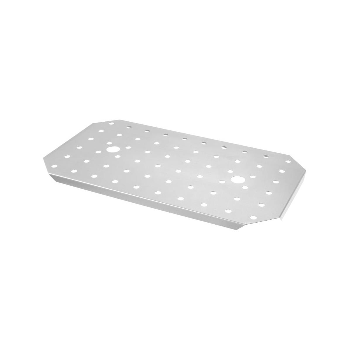 HENDI GN Abtropfgitter 2/3 Edelstahl -40 bis 300 °C gelocht stapelbar, Gastro GN Einlegeboden