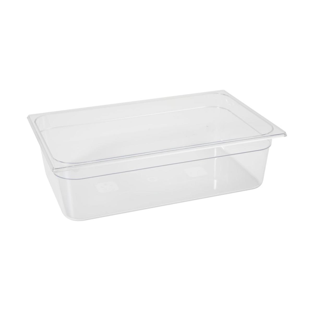 HENDI GN Behälter 2/1 Polycarbonat 200 mm Füllmenge: 58 l PP Kunststoff transparent -40 bis +110 °C, Gastronormbehälter