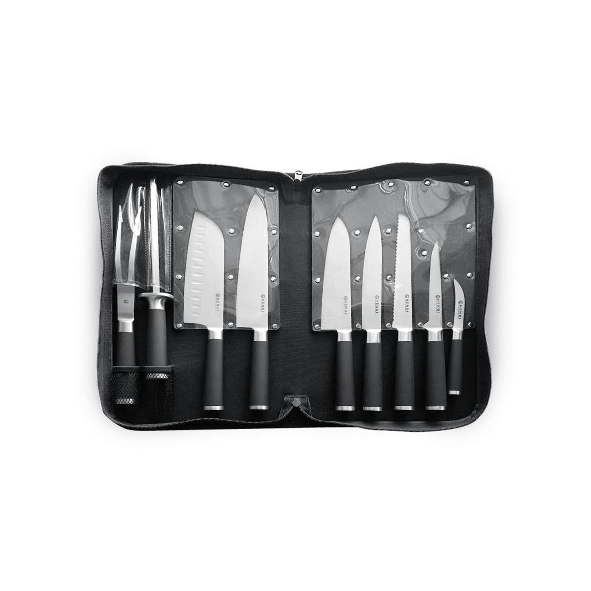 Hendi Messer Set Tasche geöffnet