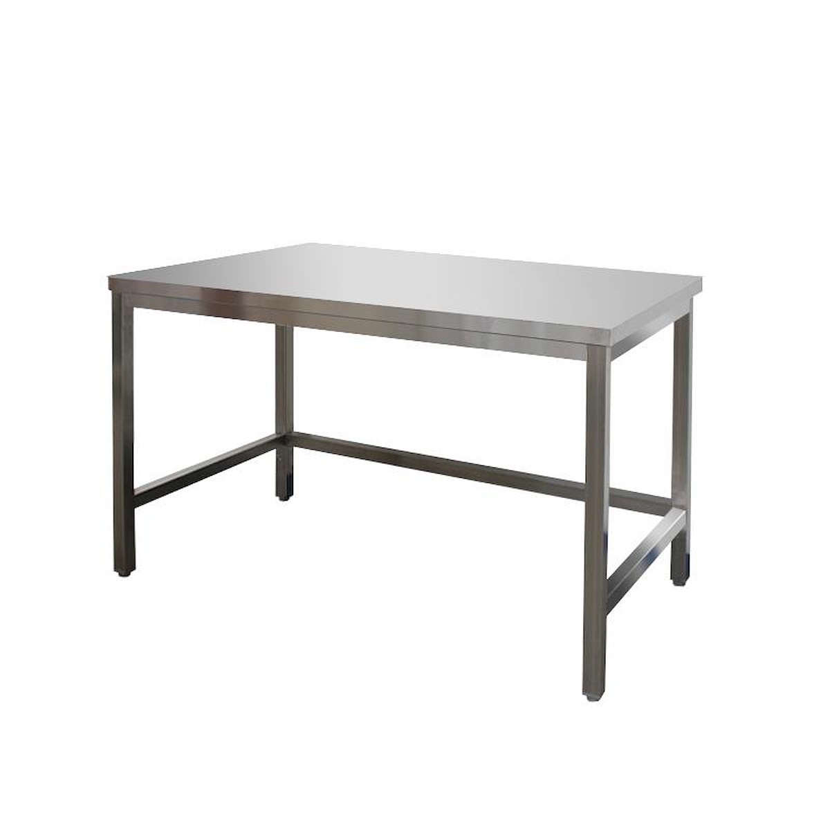 Edelstahl Arbeitstisch 170 x 60 x 85/90 cm - Spanplatte unterfüttert - opt. mit Aufkantung, Gastro Edelstahltisch günstig kaufen