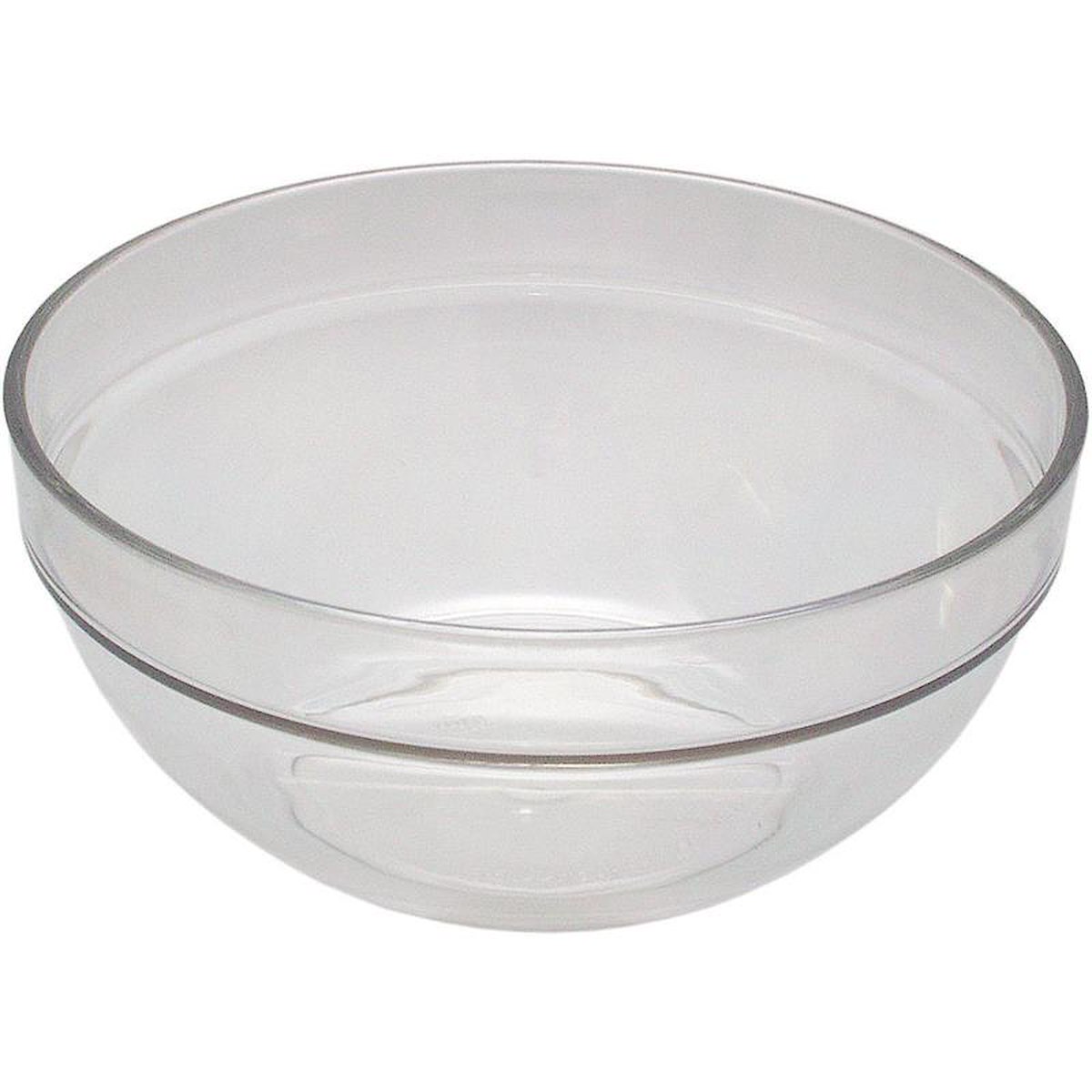 PC-Schüssel 3er Set Ø 20 cm 2 L transparent stapelbar lebensmittelgeeignet bruchsicher Polycarbonat