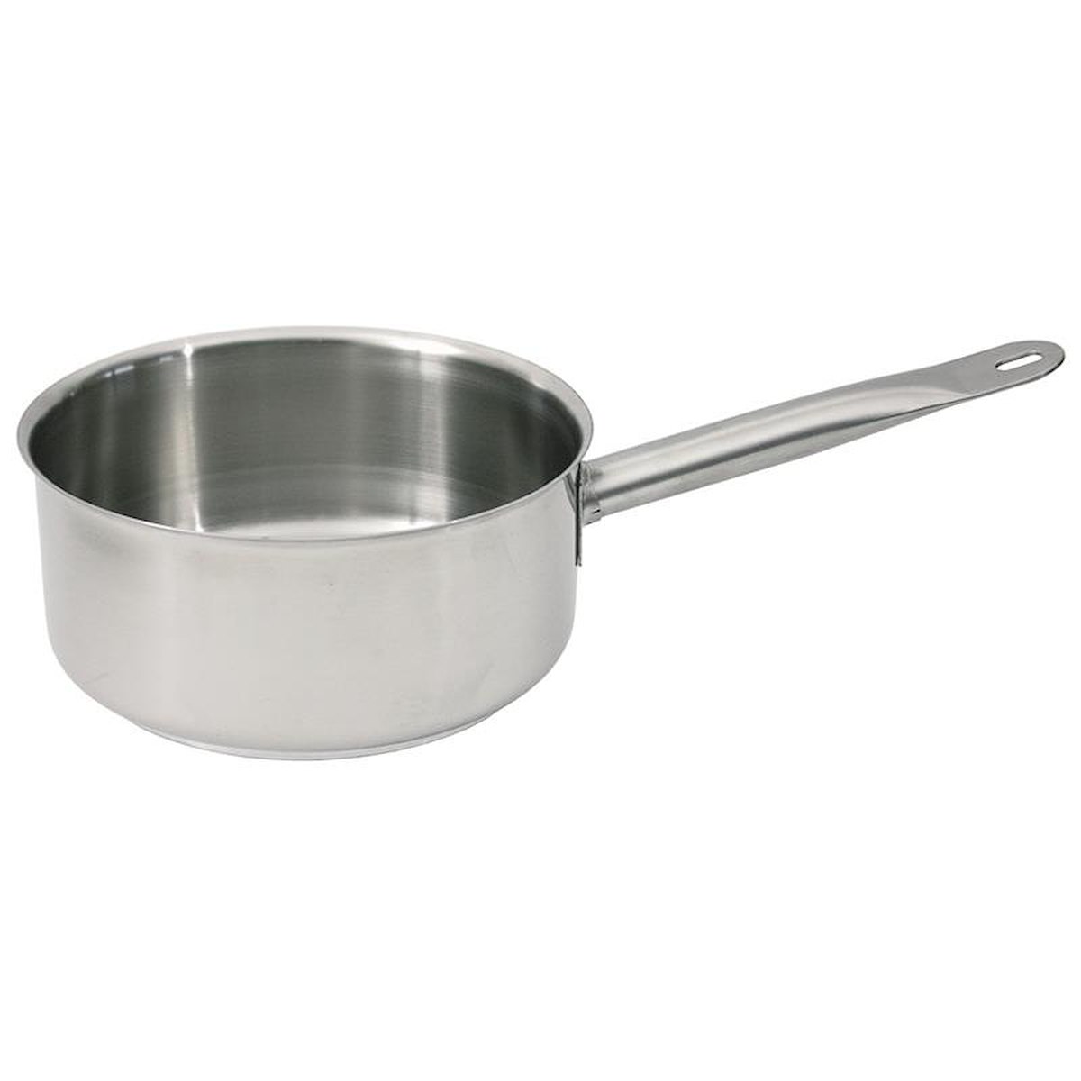 Flache Stielkasserolle mit Schüttrand