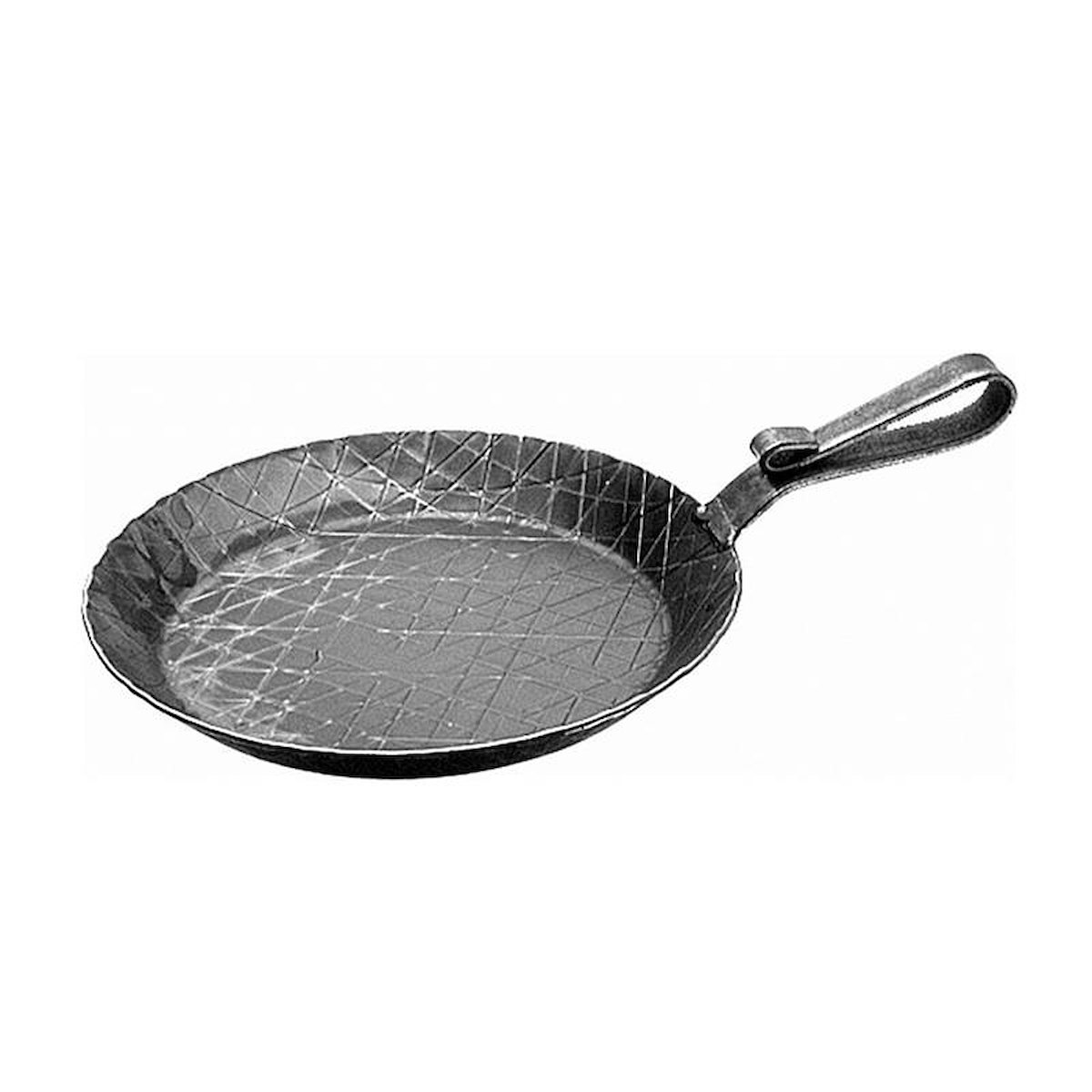 Servierpfanne  mit gebogenem Griff