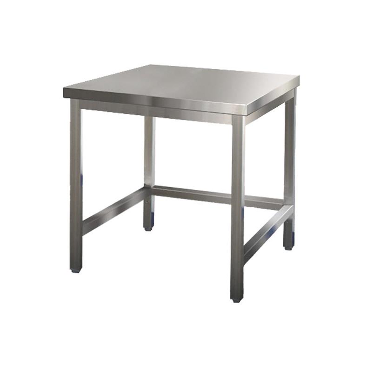 Edelstahl Arbeitstisch 80 x 60 x 85/90 cm holzunterfüttert, unterfahrbar, ohne/ mit Aufkantung, Gastro Arbeitstisch Edelstahl günstig kaufen