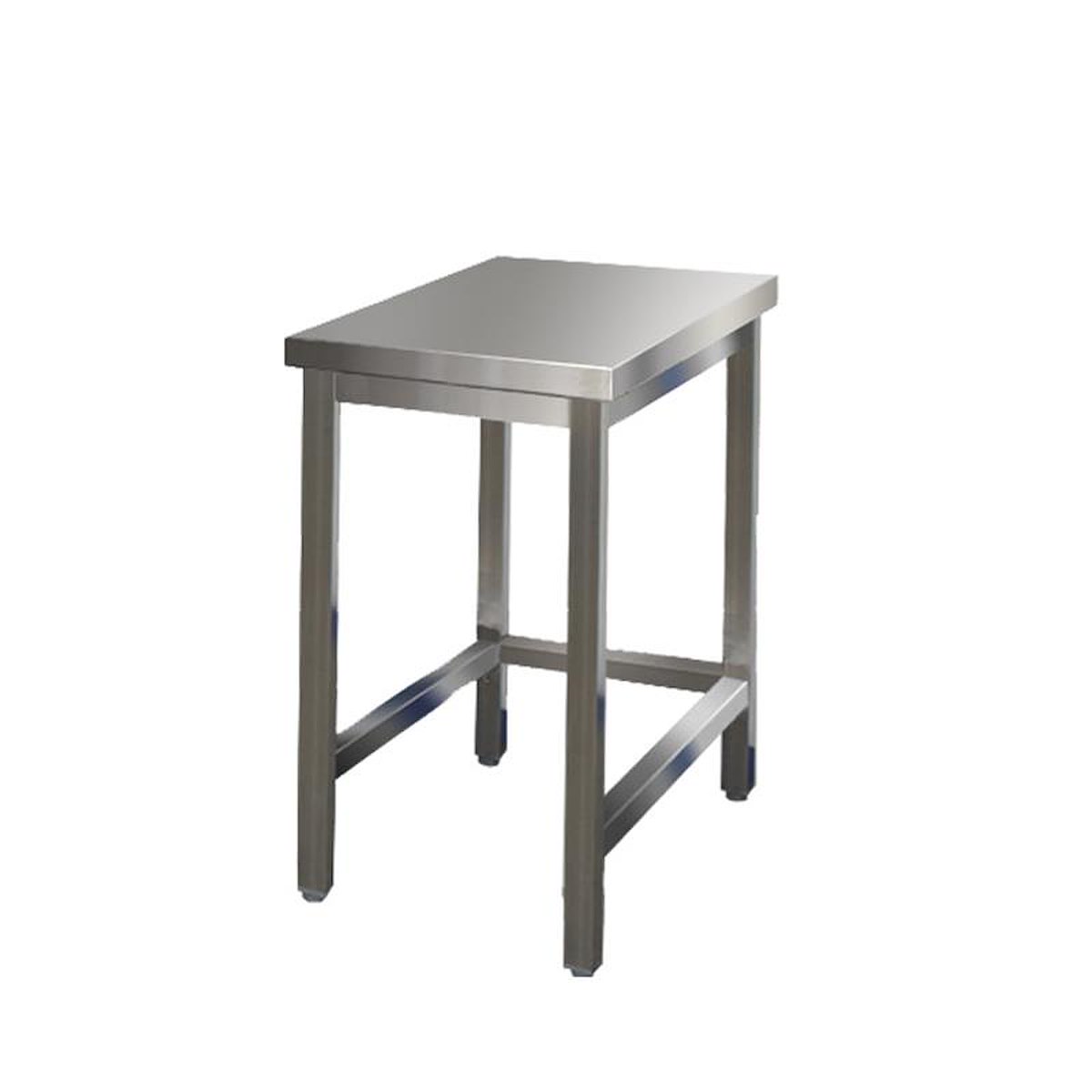 Edelstahl Arbeitstisch 40 x 60 x 85/90 cm holzunterfüttert ohne/ mit Aufkantung, Gastro Arbeitstisch Edelstahl günstig kaufen