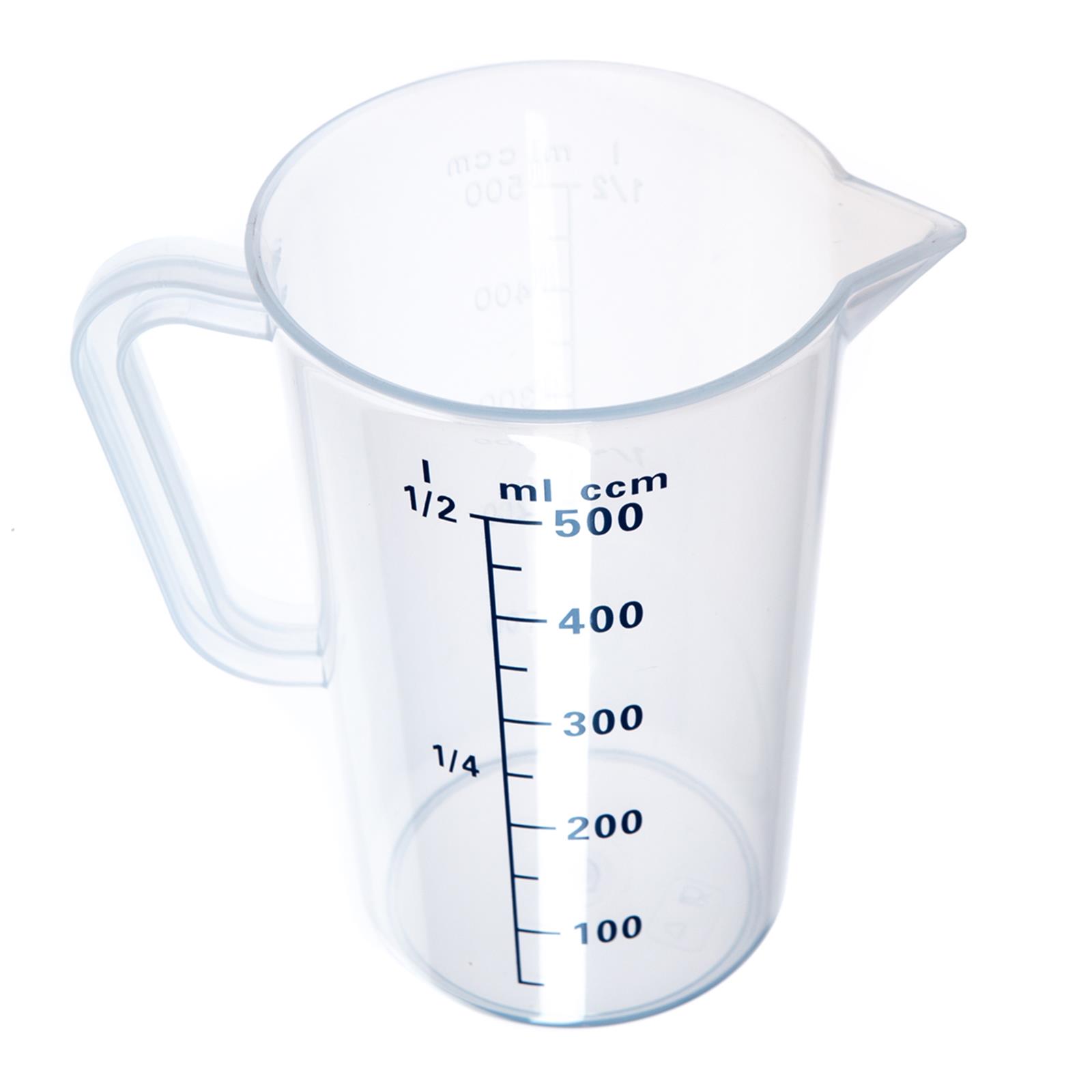Messbecher, transparent