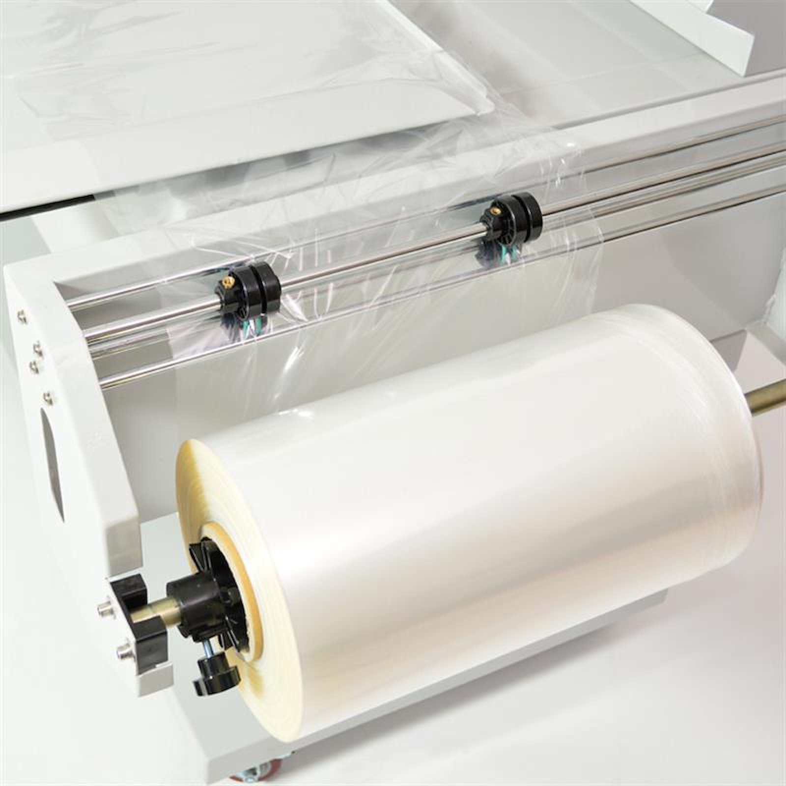 Schrumpfhaubenmaschine Rollenhalterung