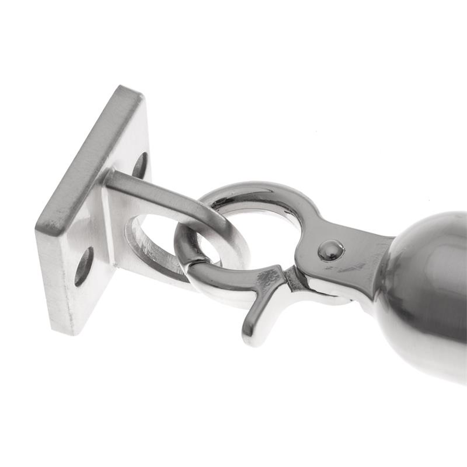 STOPPO Wandhalter für Kordeln und Taue, silber