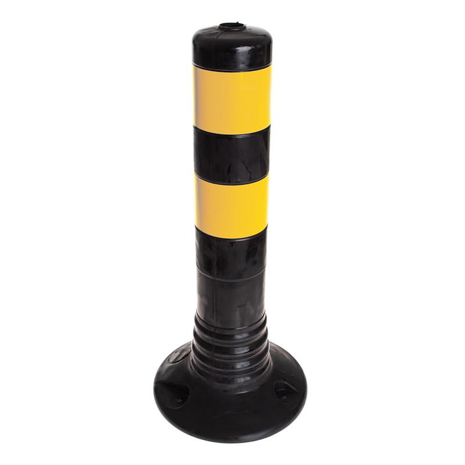 Leitpoller Flexipfosten, schwarz-gelb, 80 mm Durchmesser