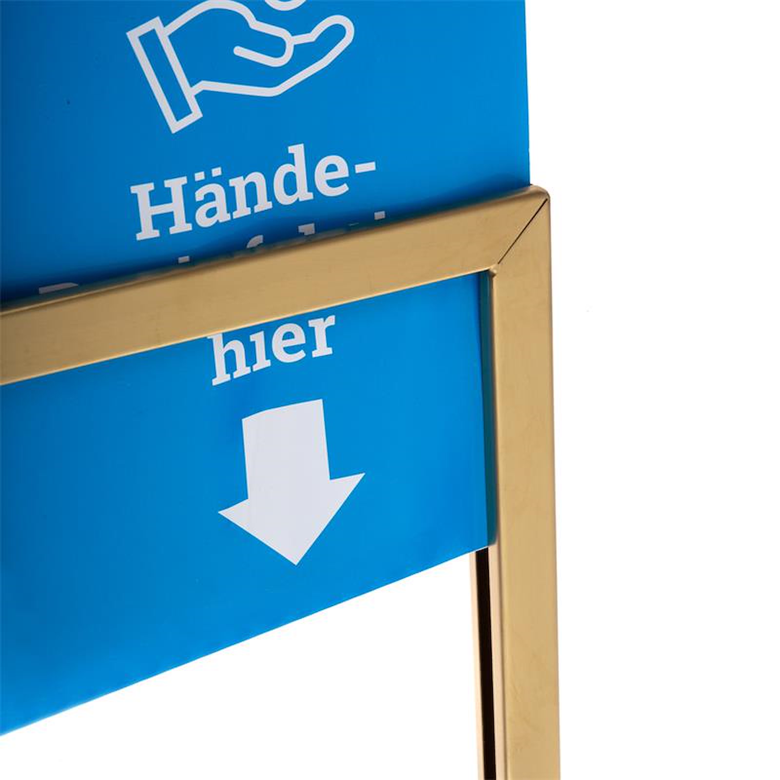 STOPPO Info-Tafel, hoch, für Pfosten mit Kordeln