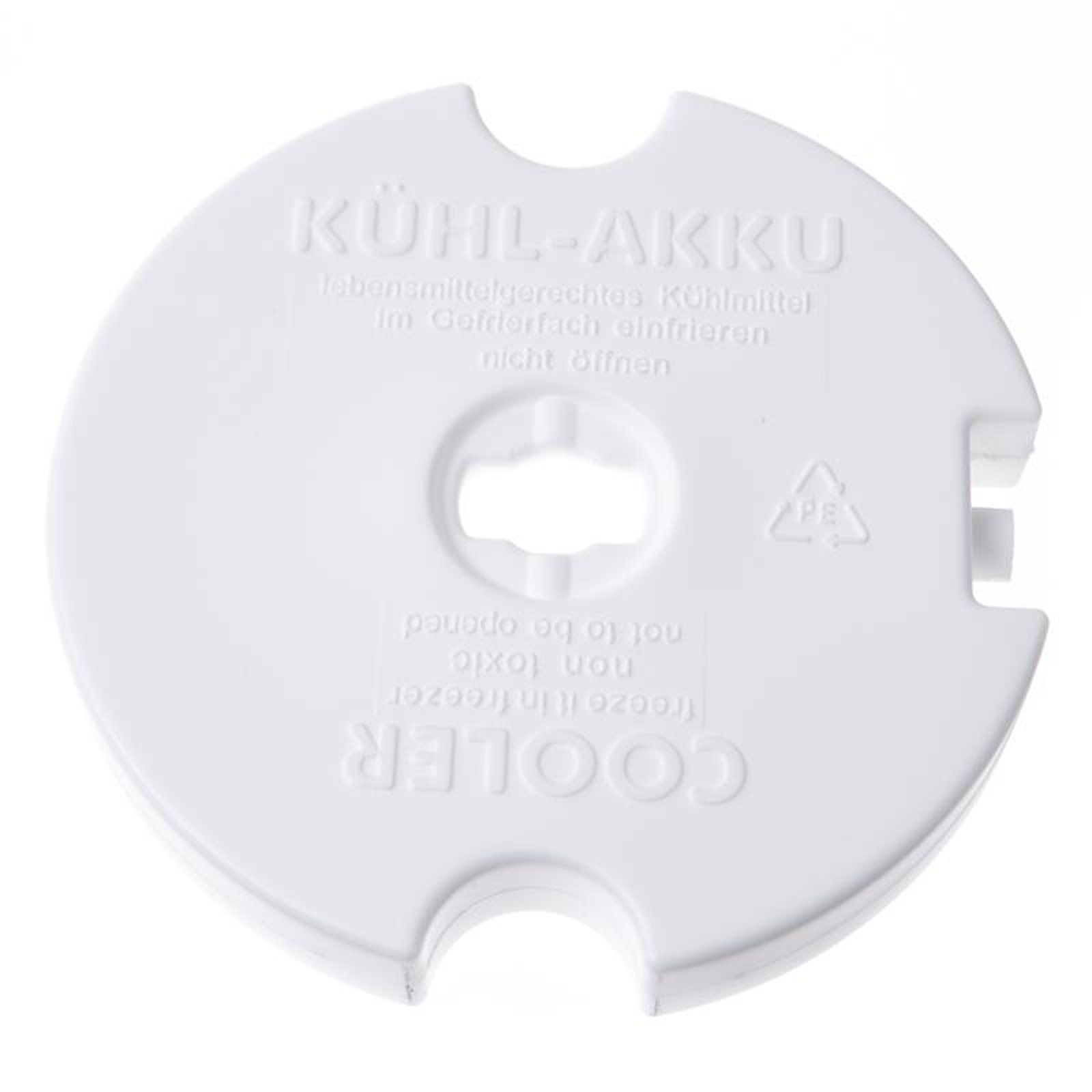 Kühlelement / Kühlakku rund, ca. Ø 15 cm, Höhe 2,5 cm