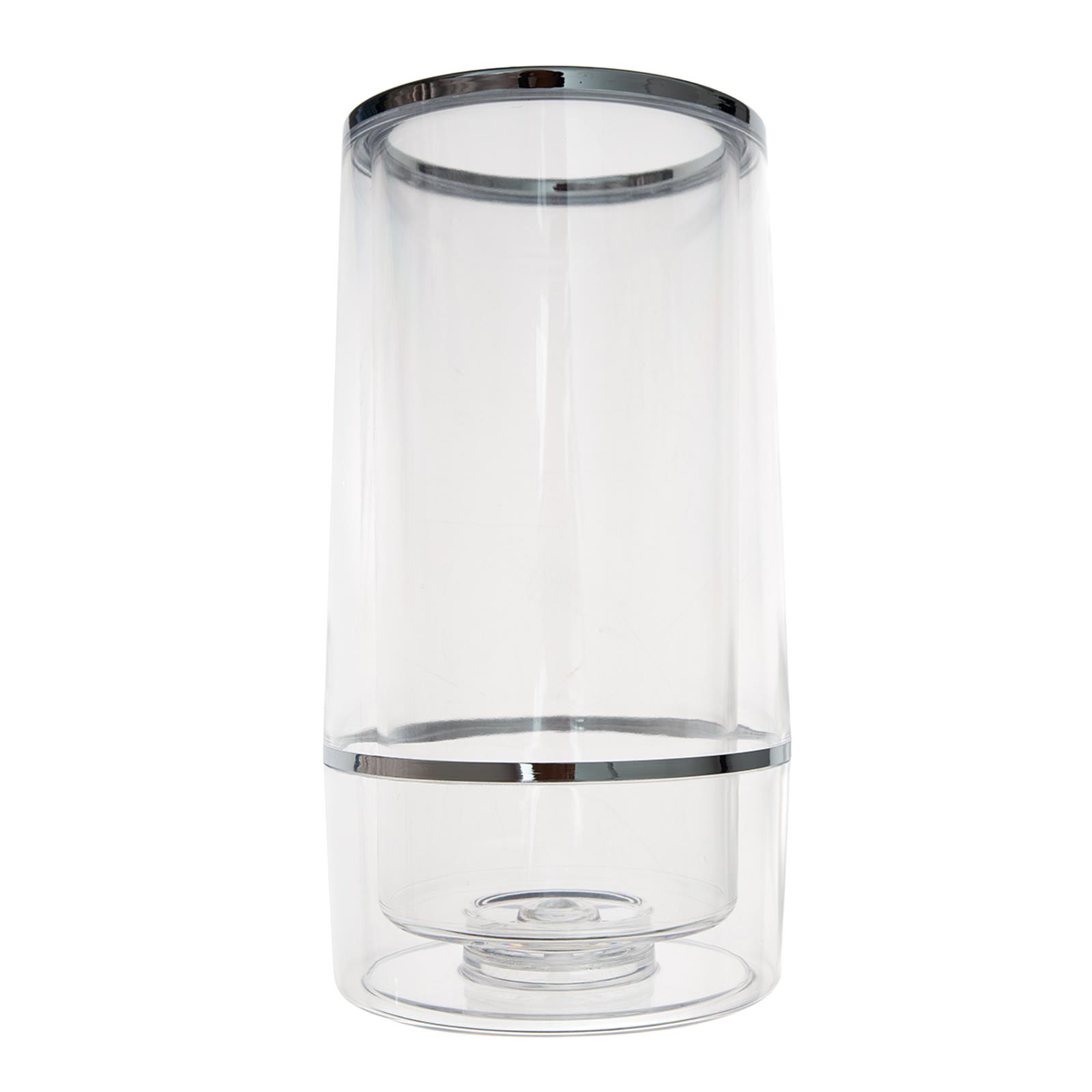 Flaschenk&uuml;hler mit Chromrand, &Oslash; 12 cm H: 23 cm