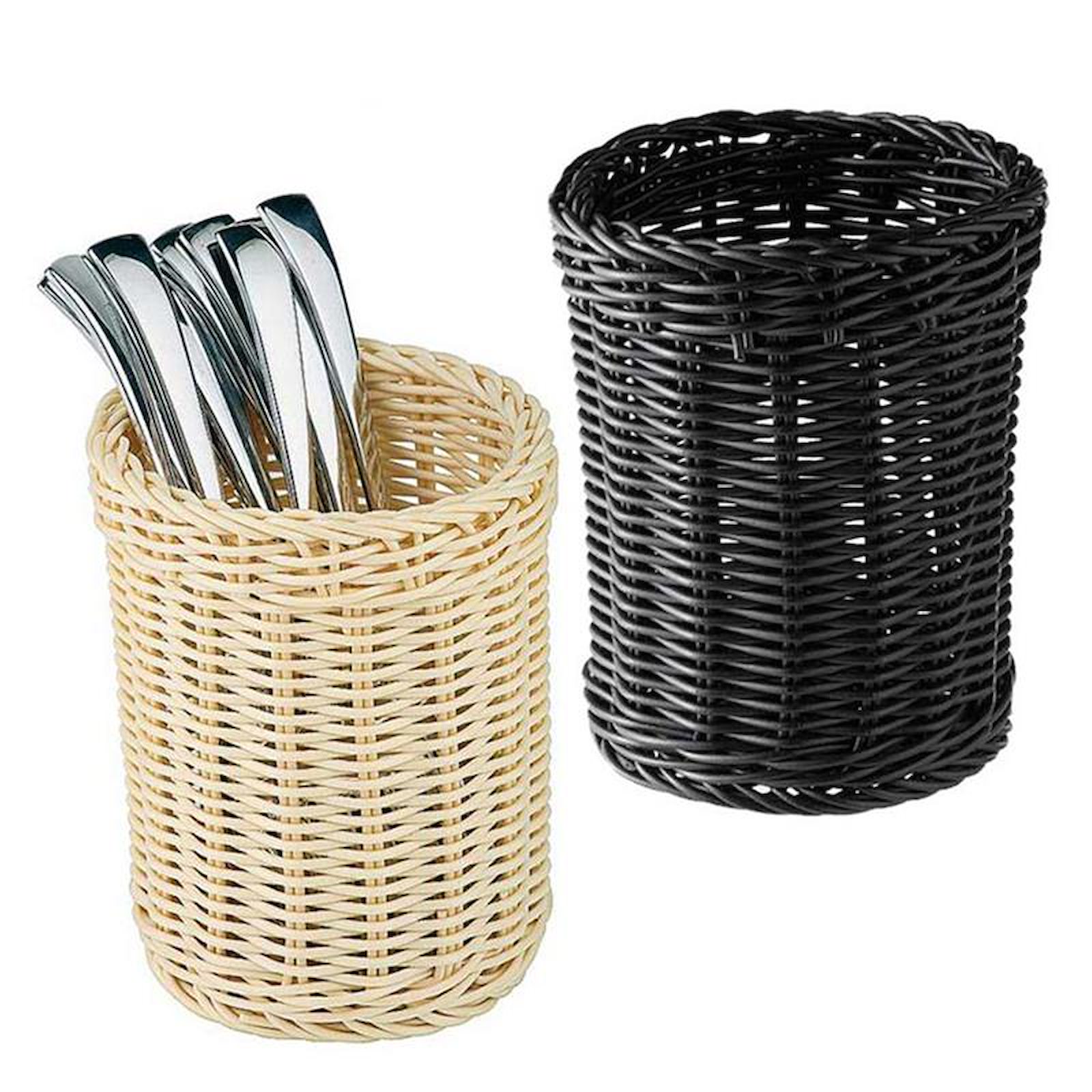 Besteck-Korb - ECONOMIC -  Ø 12 cm, H: 15 cm in 2 Farben