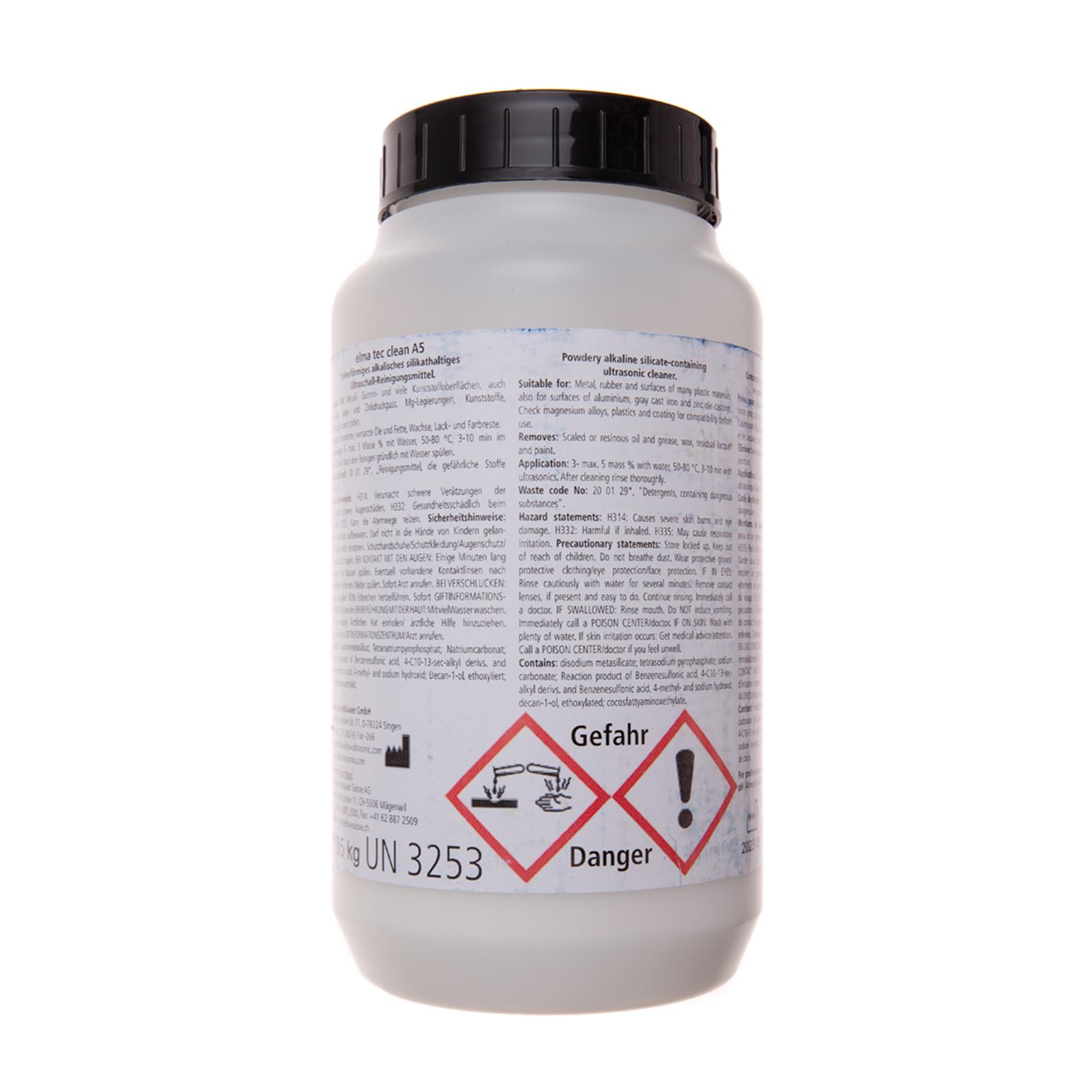 elma tec clean A5 Etikett Rückseite