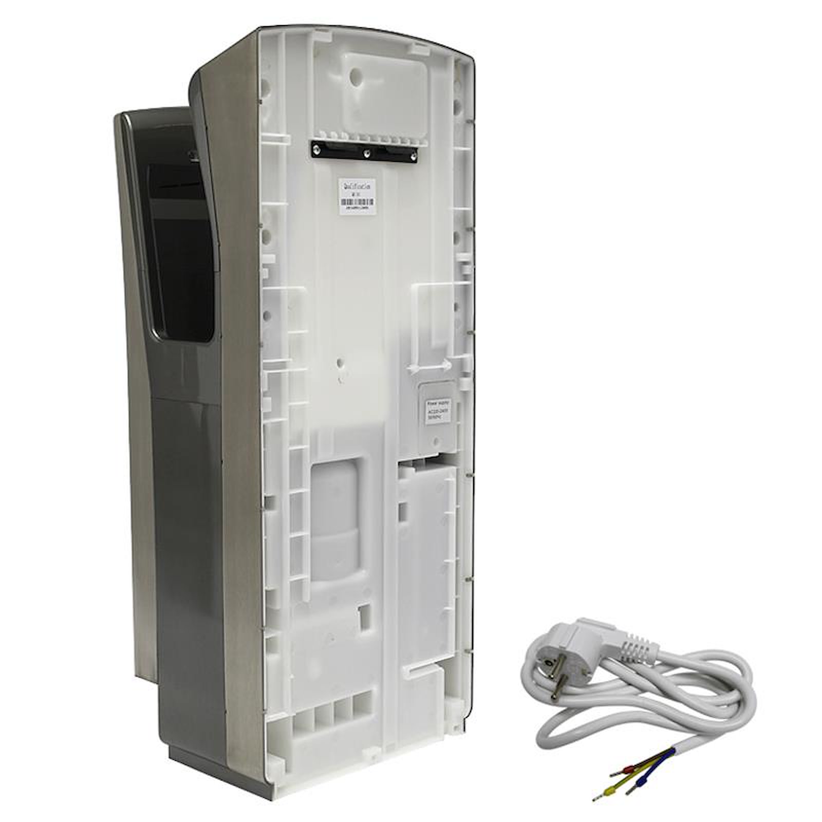 Händetrockner Rückseite mit Stecker