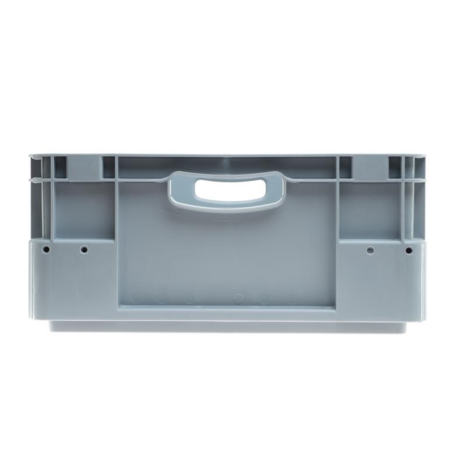 Euronorm Stapelbox, offene Handgriffe