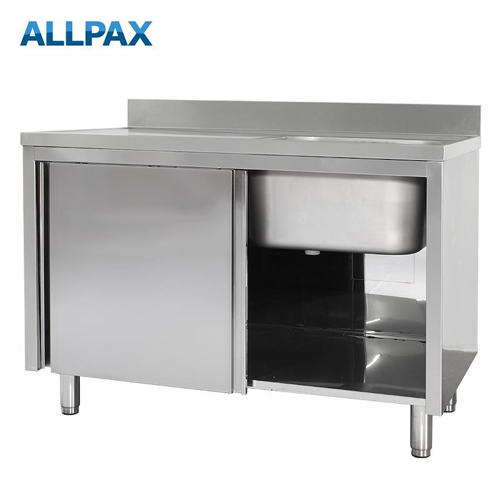 Spülschrank geöffnet