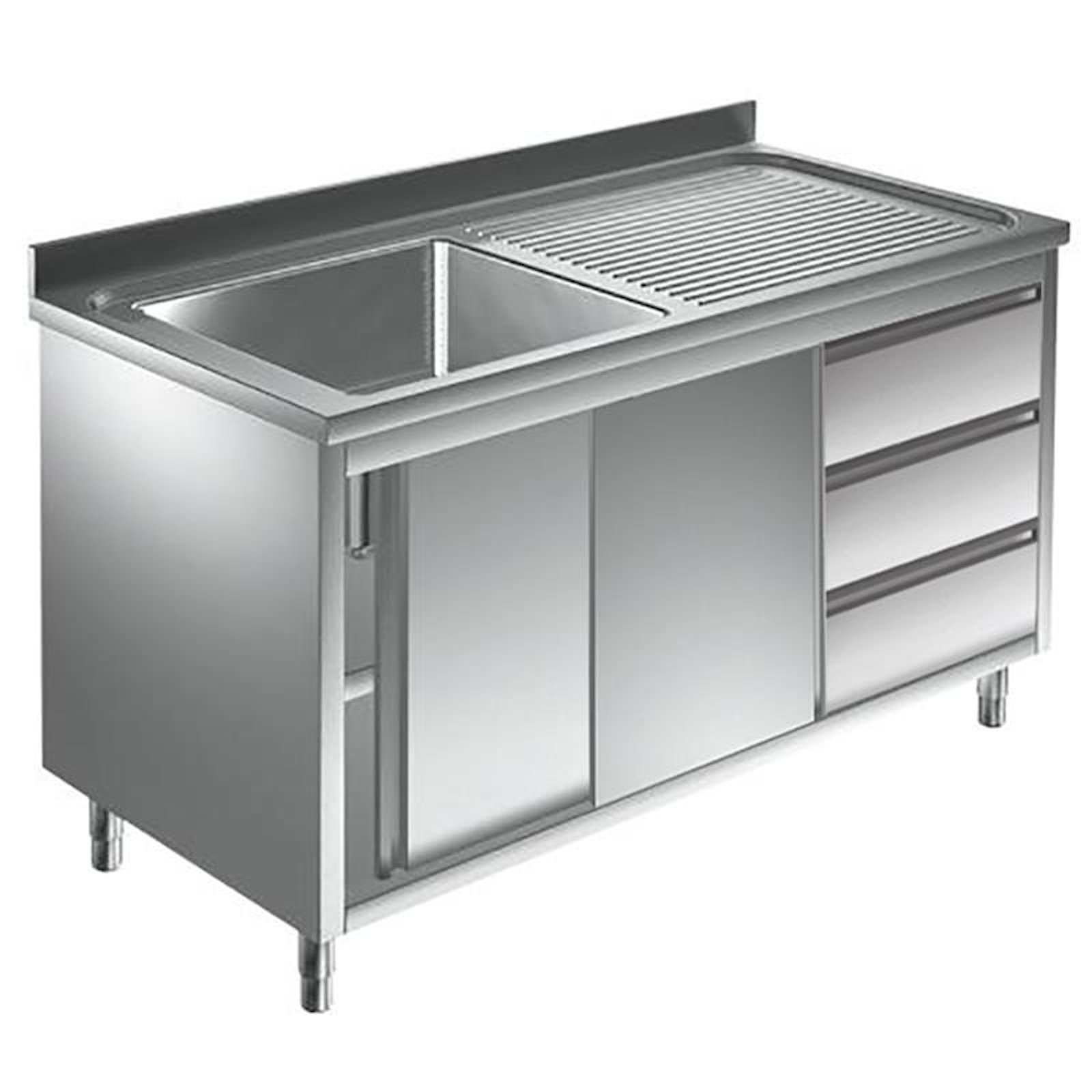 Spültisch mit Schubladen