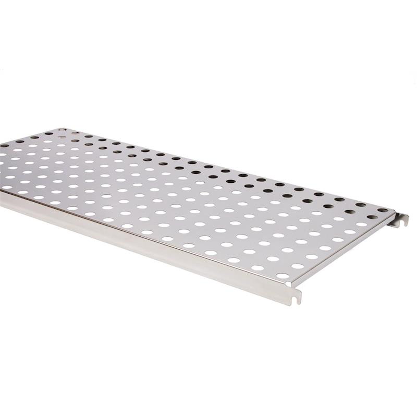 Edelstahl Regalboden gelocht, 30 cm Tiefe