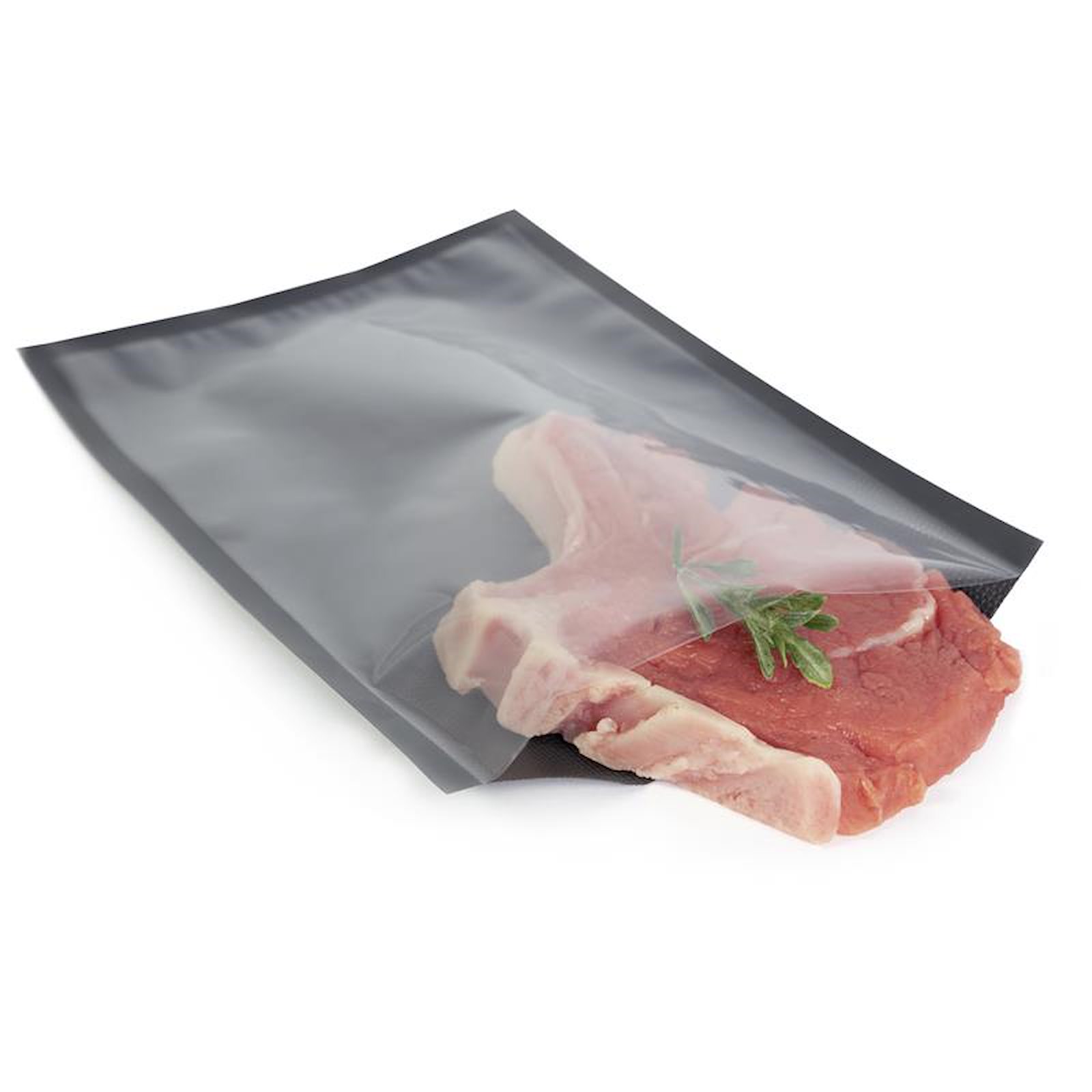 Vakuumbeutel schwarz Musterverpackung