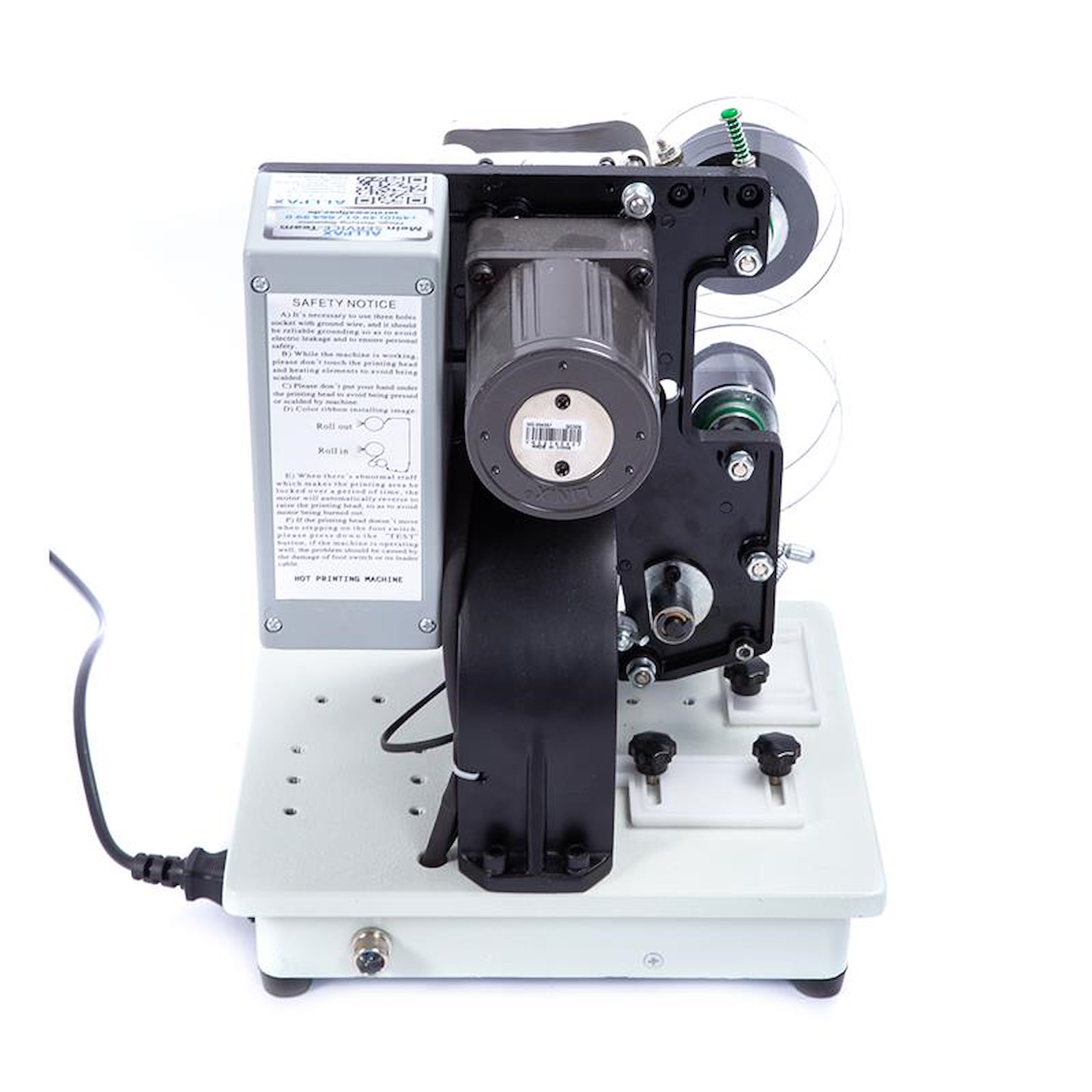 Automatische Heißprägemaschine Rückseite