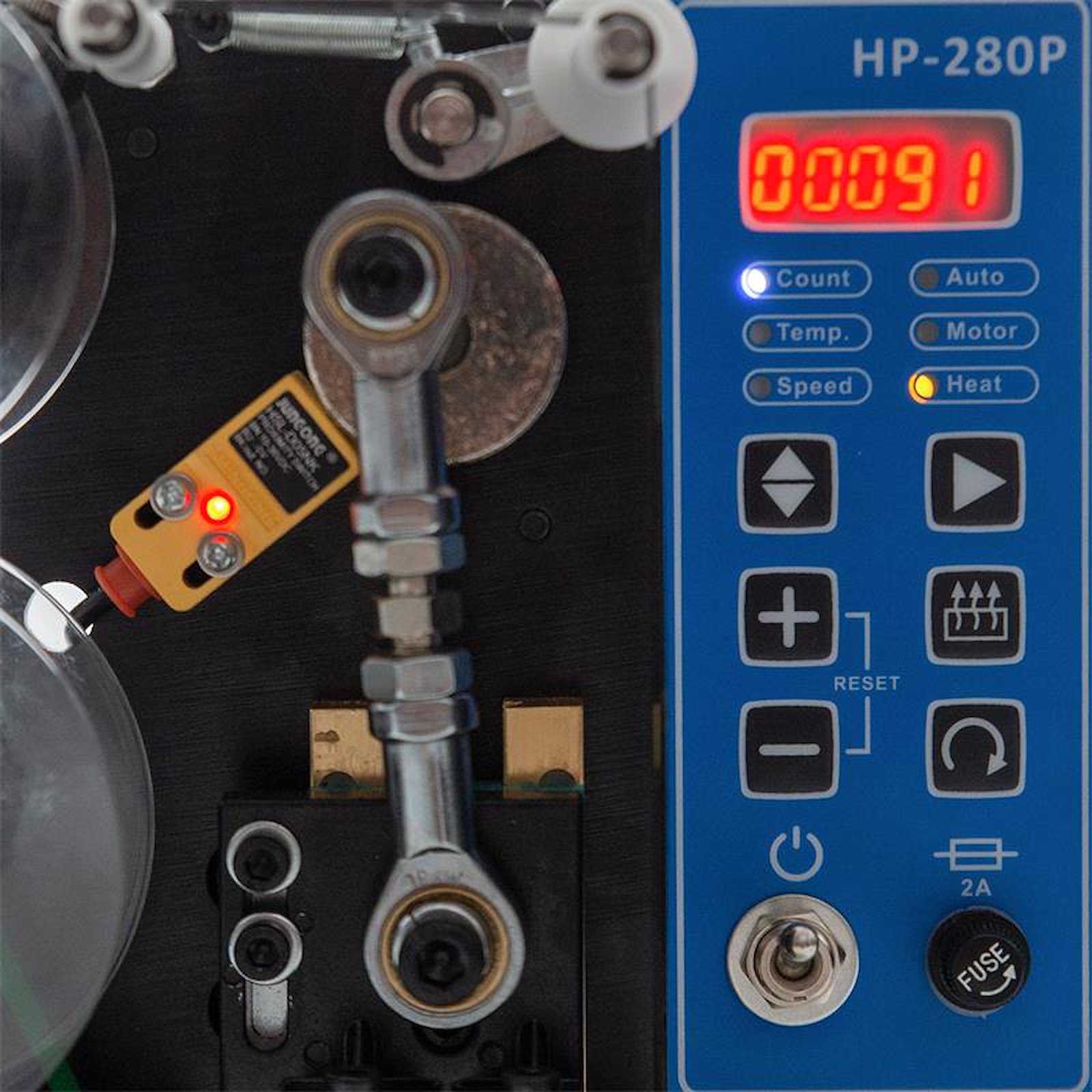 Automatische Heißprägemaschine display
