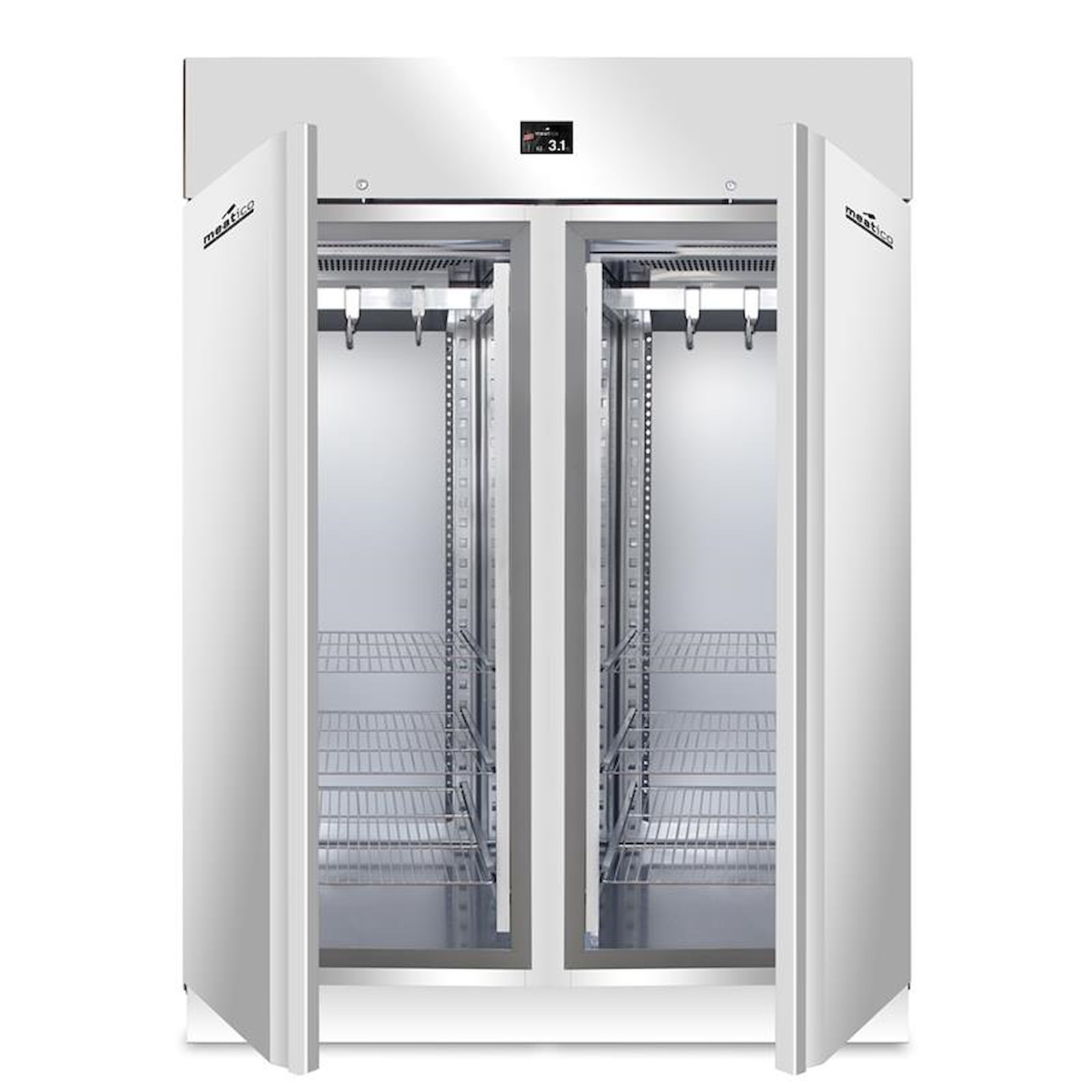 Fleischreifeschrank geöffnet