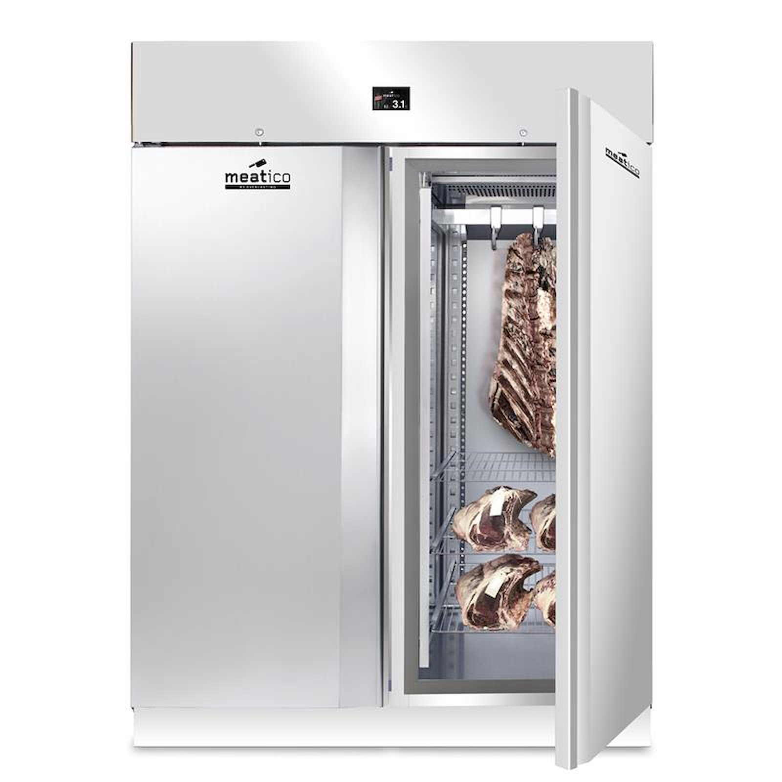 Fleischreifeschrank geöffnet Muster