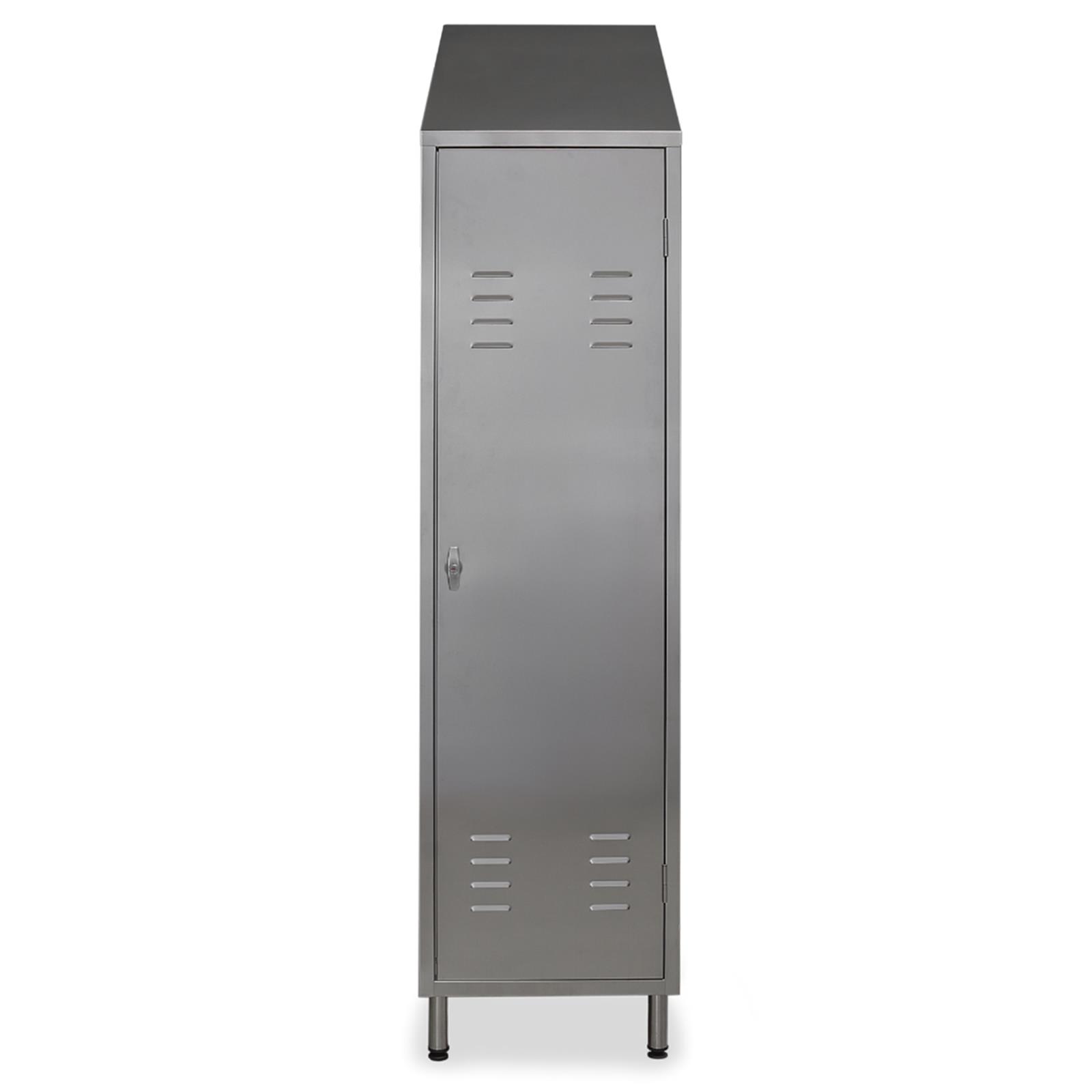 Edelstahlschrank geschlossen