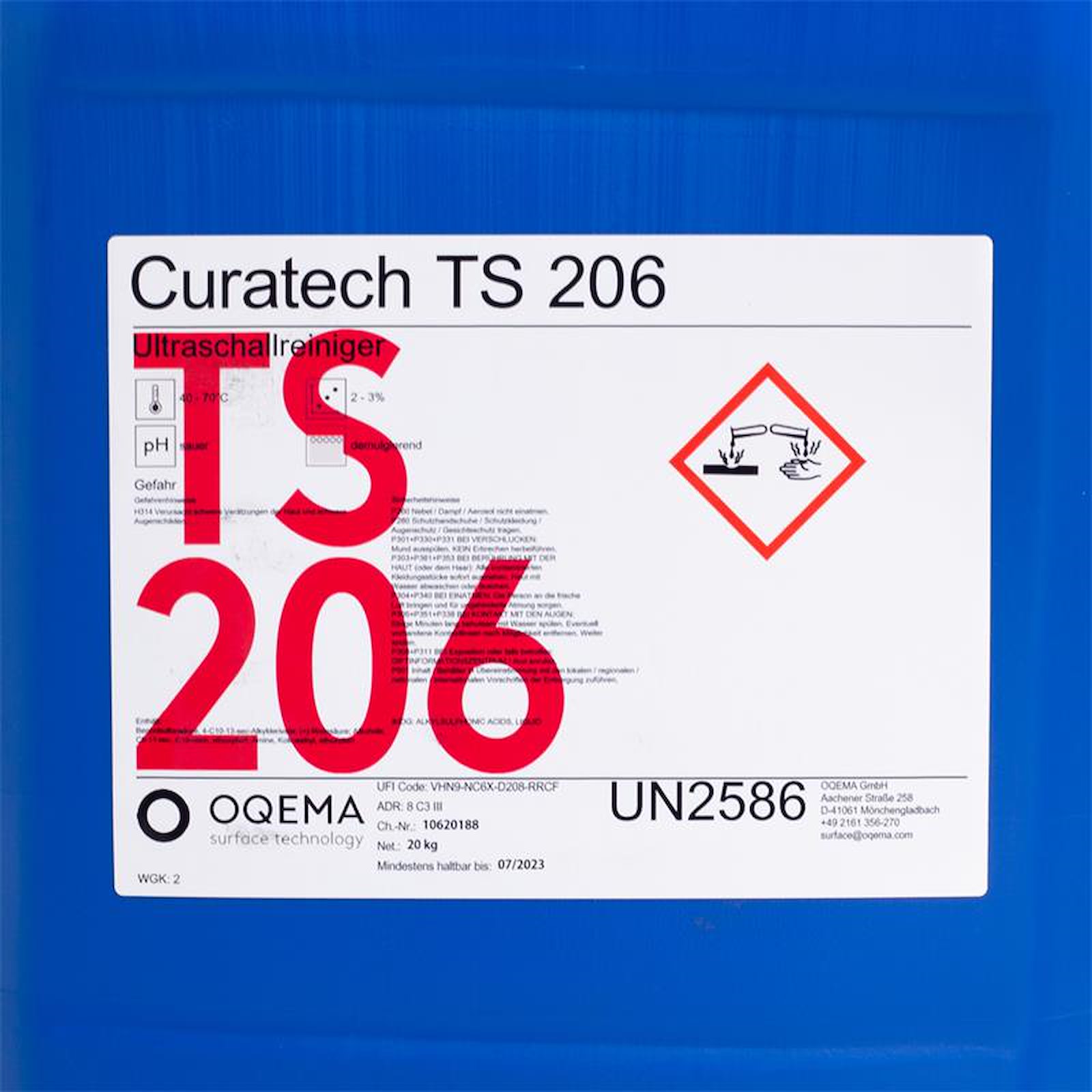 Curatech Etikett