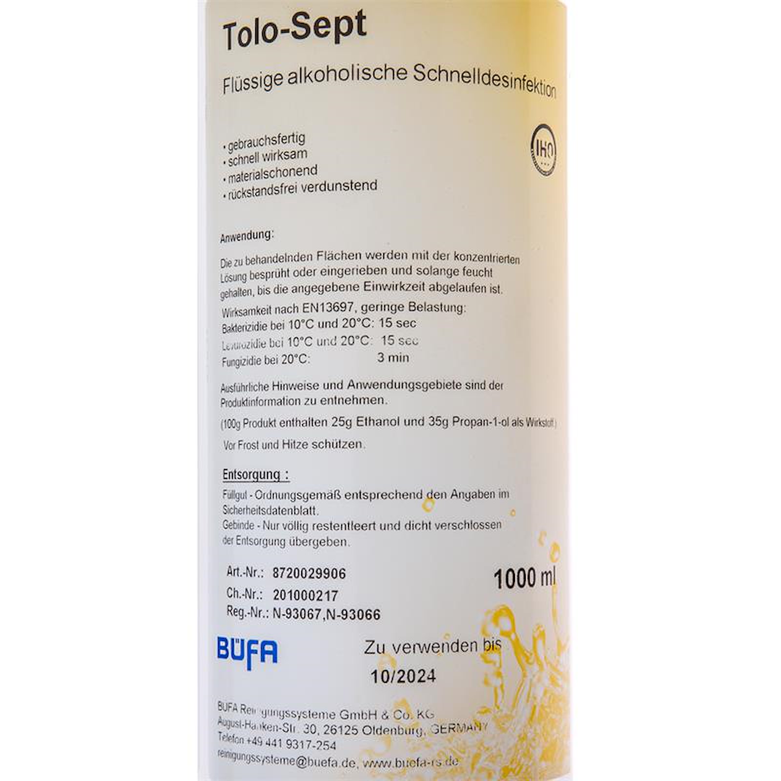 Tolo Sept Etikett Vorderseite
