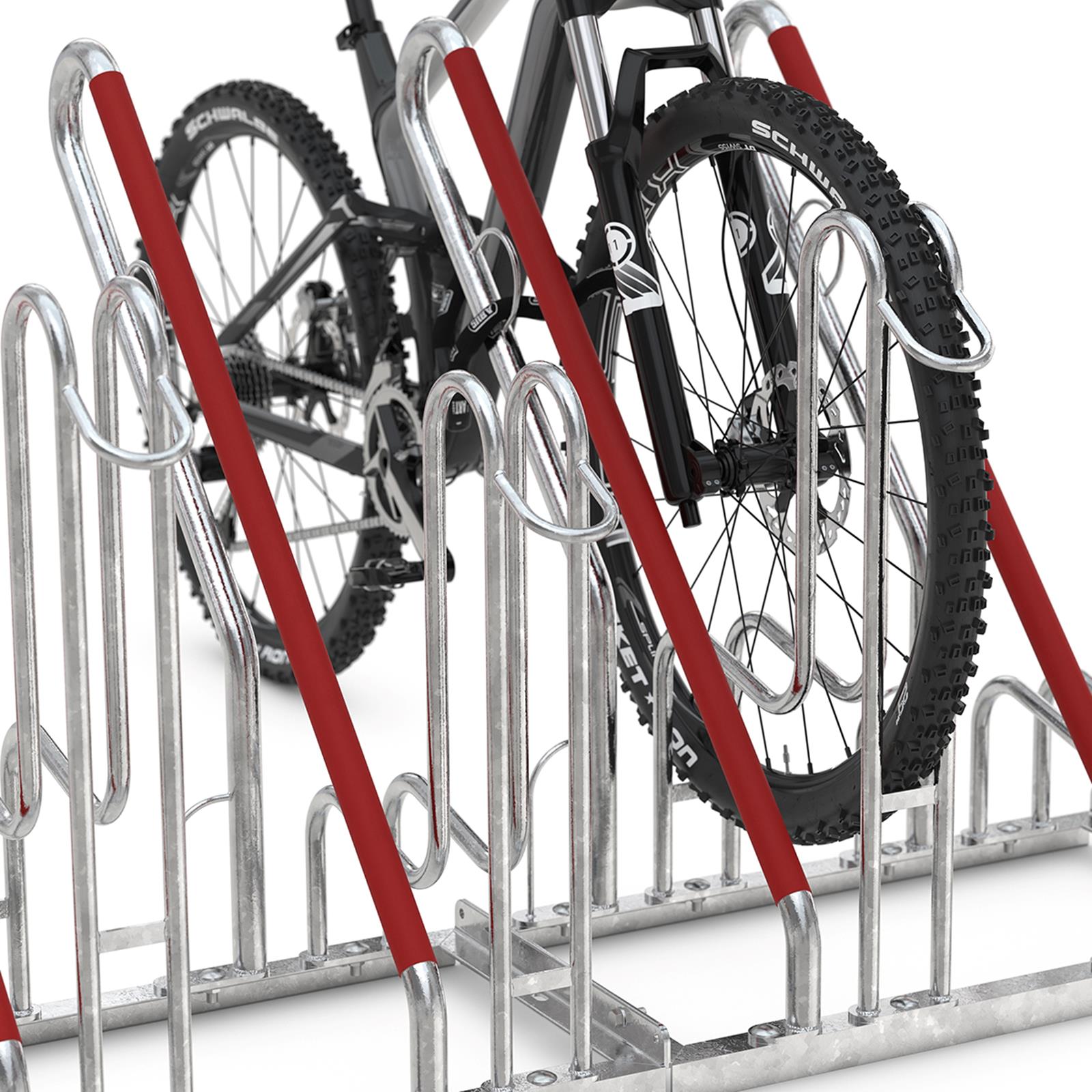 Fahrradständer / Anlehnparker, 6 Einstellplätze