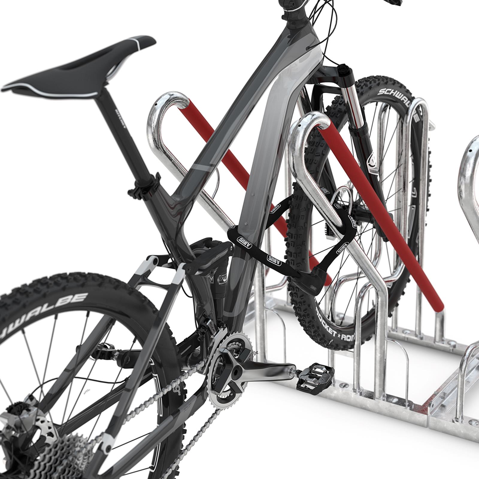Fahrradständer / Anlehnparker, 6 Einstellplätze