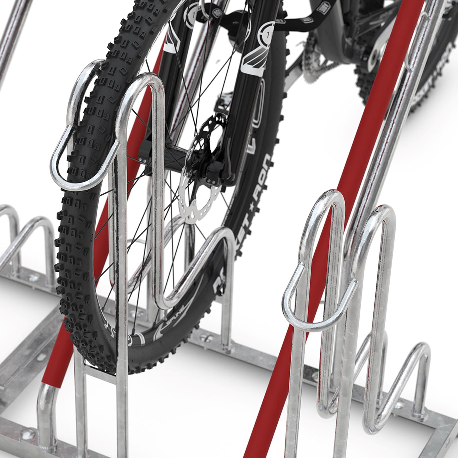 Fahrradständer / Anlehnparker, 6 Einstellplätze