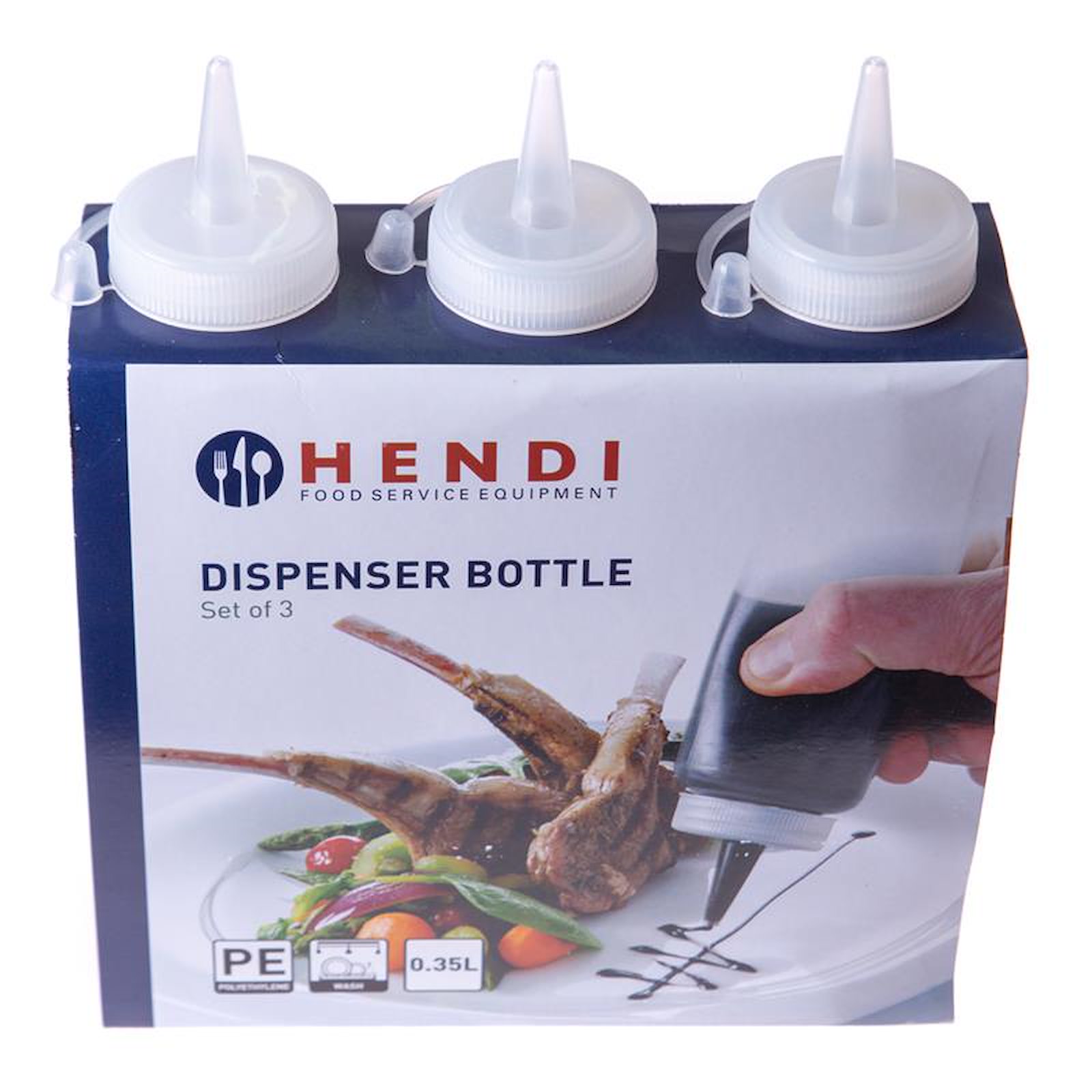Hendi Quetschflaschen 3er Set