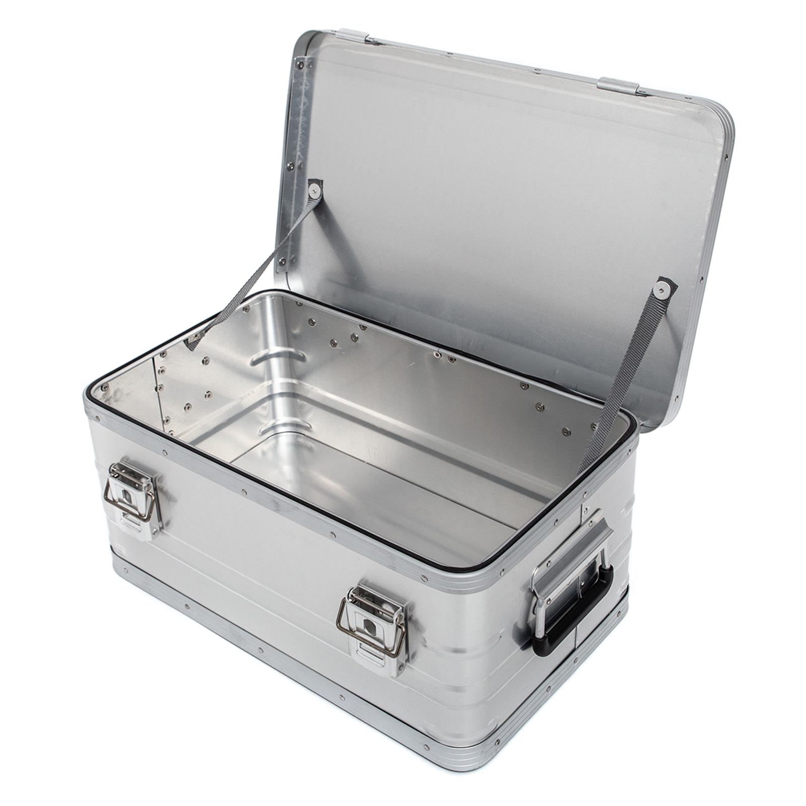 Aluminium Box geöffnet