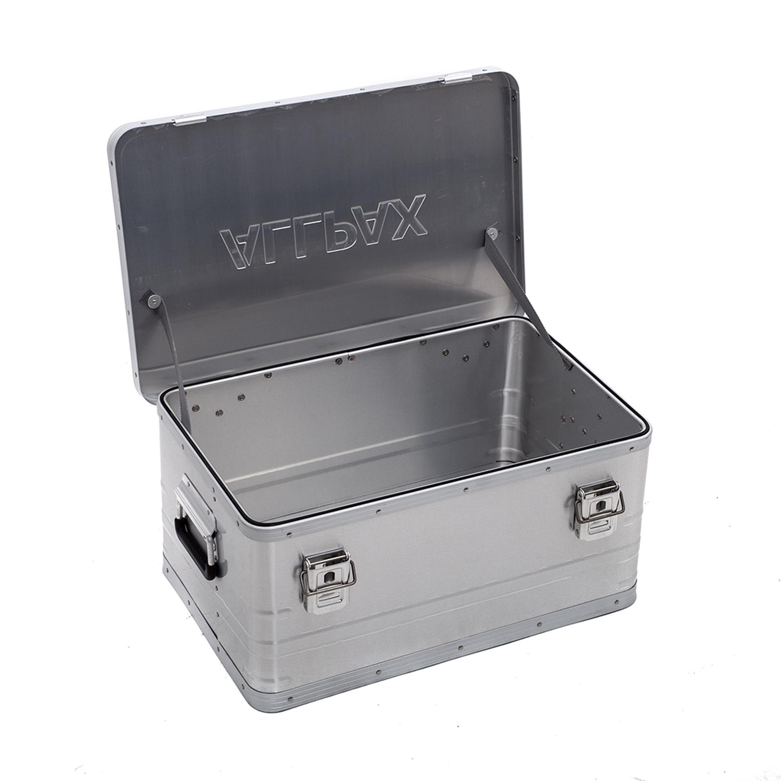 Aluminium Box geöffnet