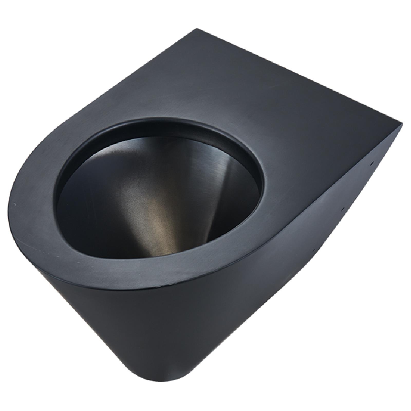 Hängetoilette in Schwarz