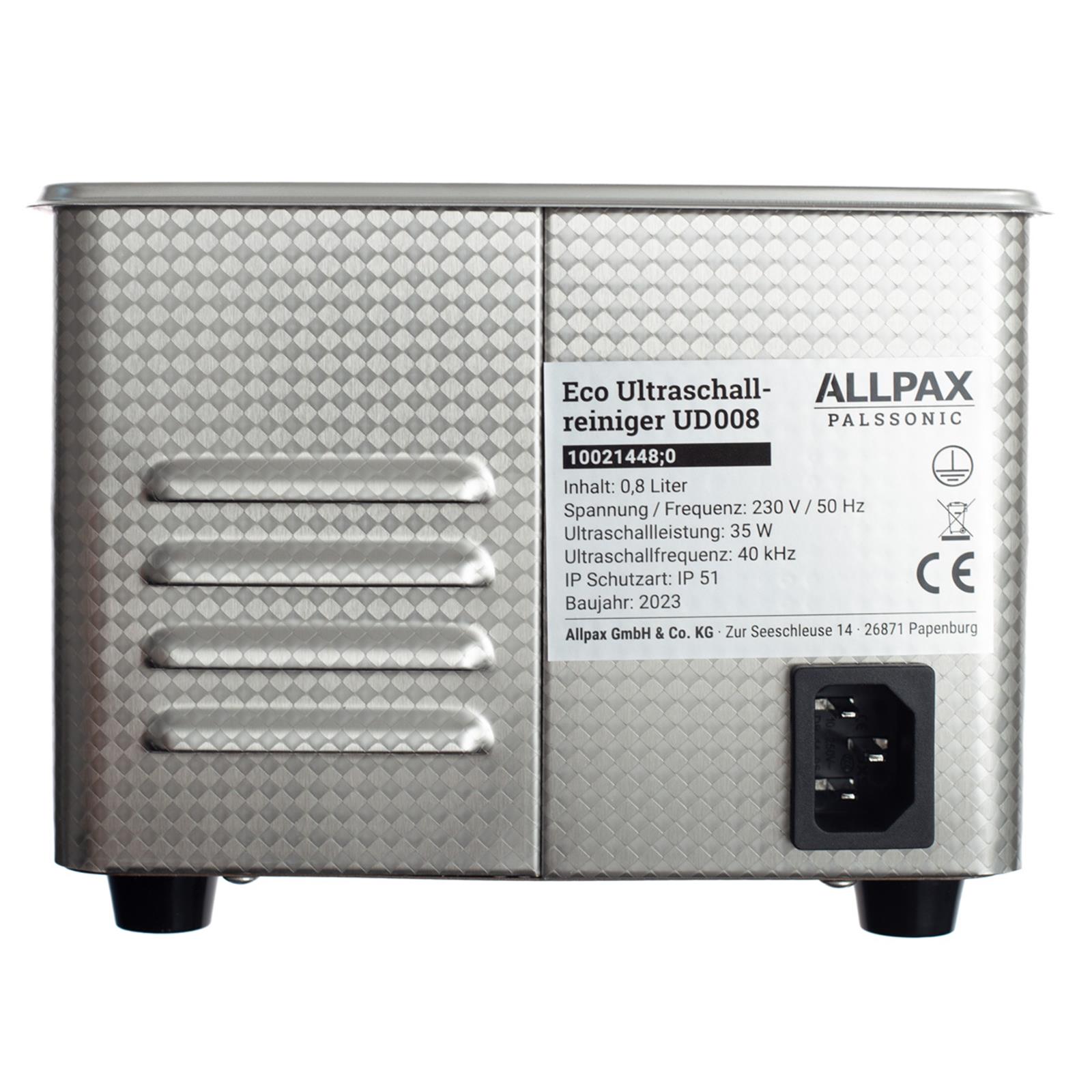 Ultraschallreiniger Rückseite